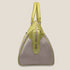 Zyan Lime Green Genuine Leather and Canvas Duffle/Weekender/Travel Bag